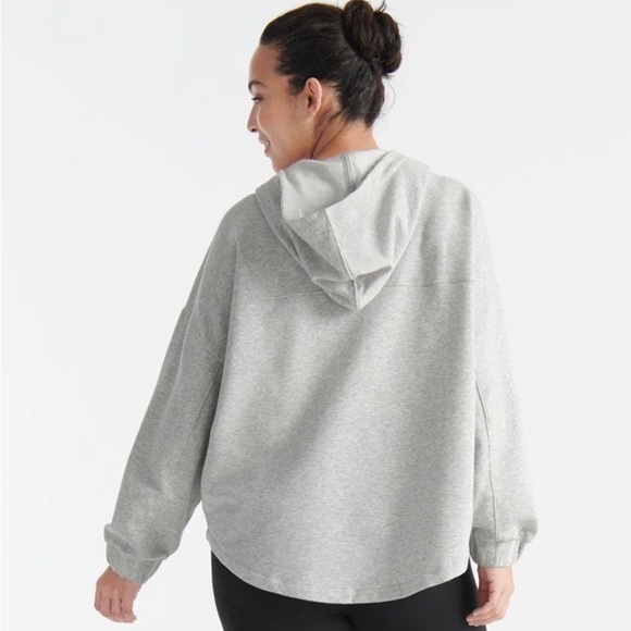 012 KNIX Women’s Good to Go Fleece Oversized Hoodie - Grey, XXL - Picture 3 of 8